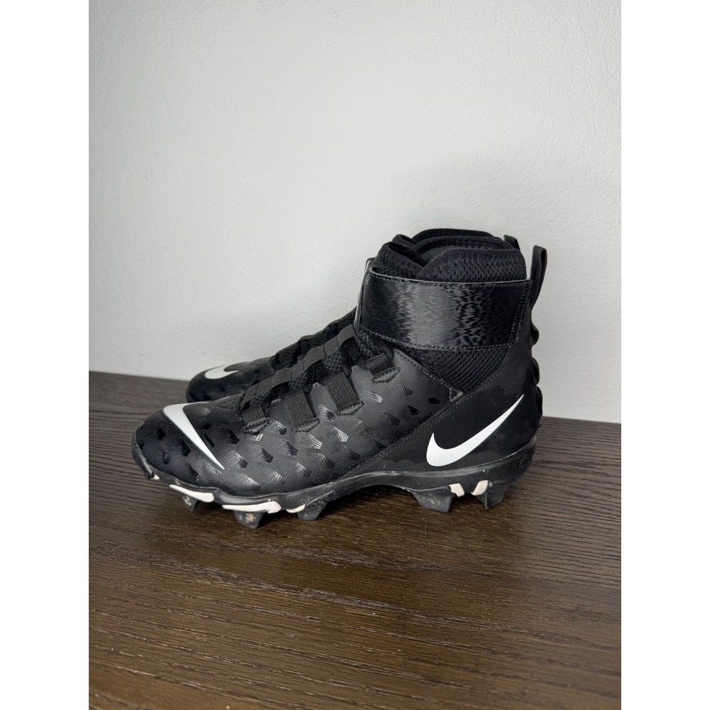Nike Force Savage Shark 2 Football Cleats Black White AQ7722-001 Men's Size 10.5
